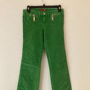 Green corduroy Brazilian Designer Jeans